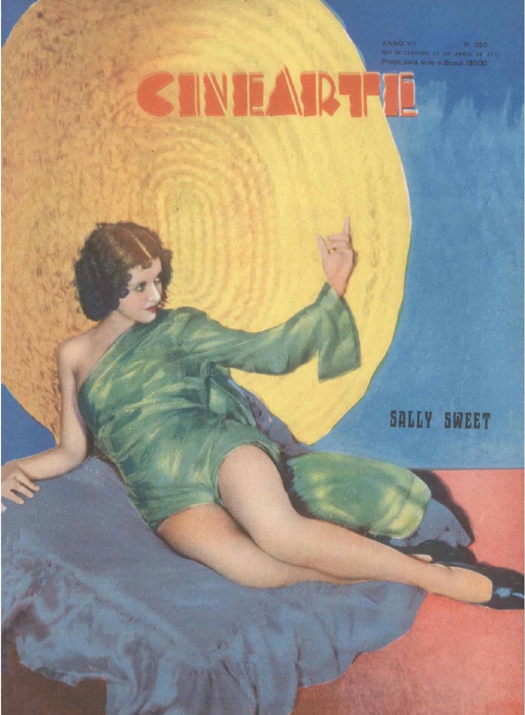 CINEARTE magazine side cover Issue 320 13 April 1932
