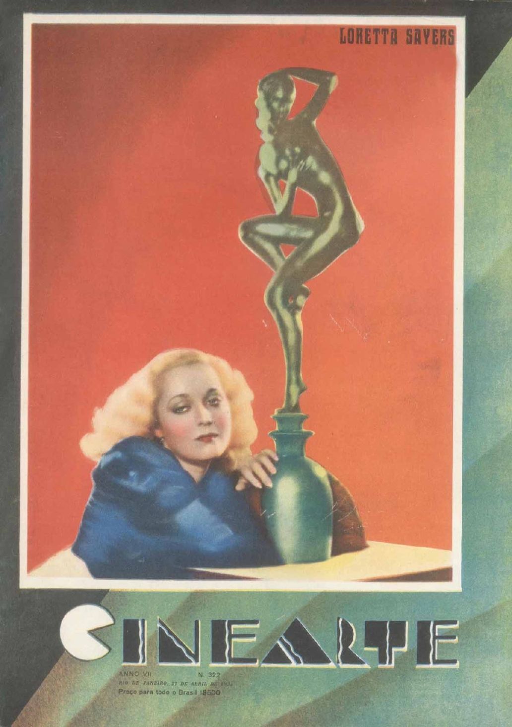 CINEARTE magazine side cover Issue 322 27 April 1932
