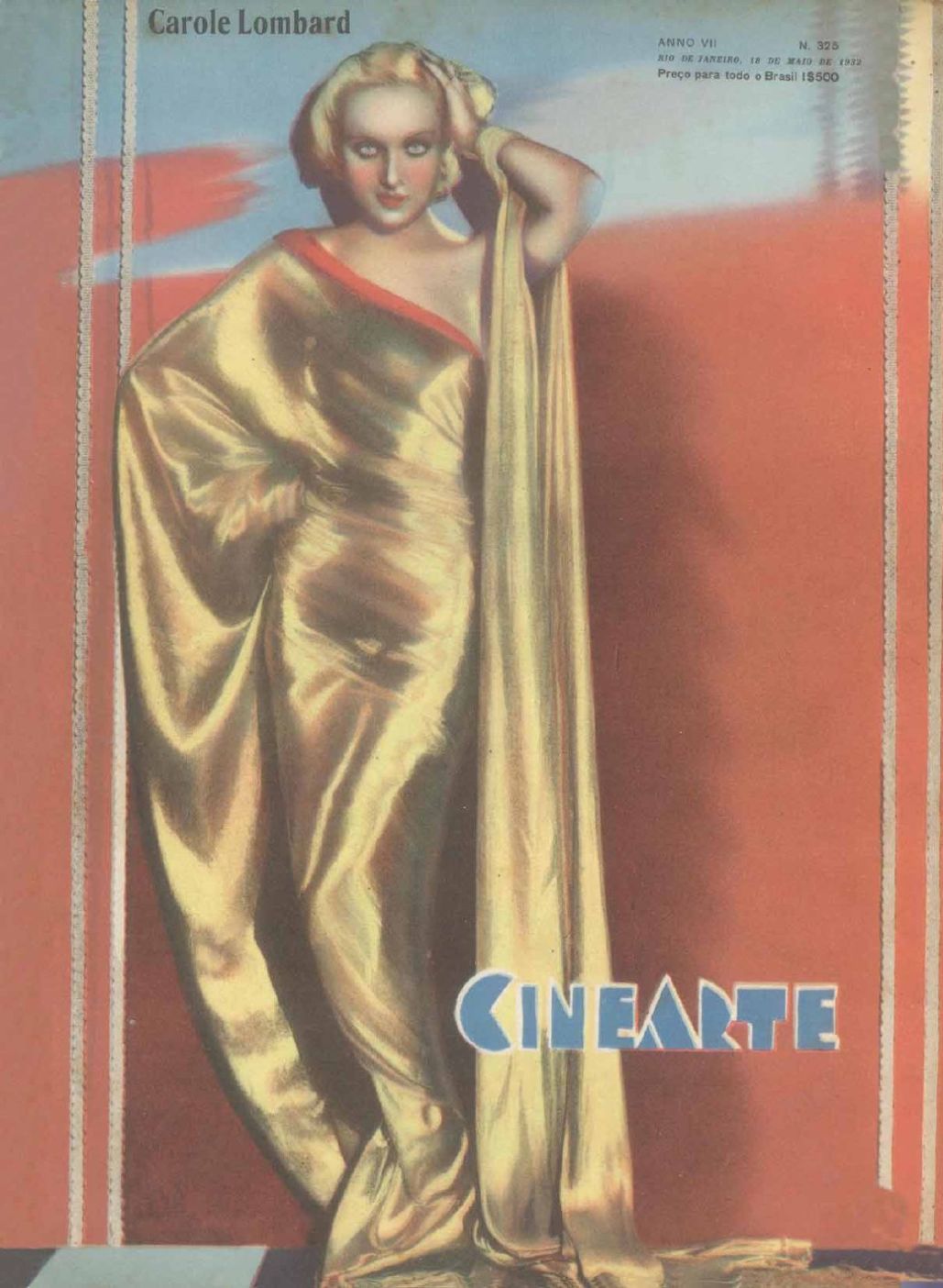 CINEARTE magazine side cover Issue 325 18 May 1932