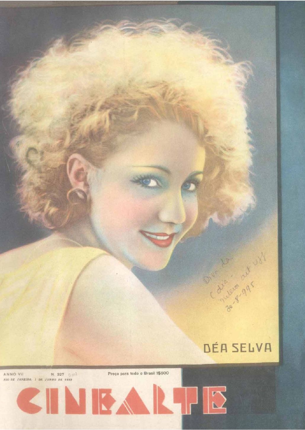 CINEARTE magazine side cover Issue 327 1 June 1932
