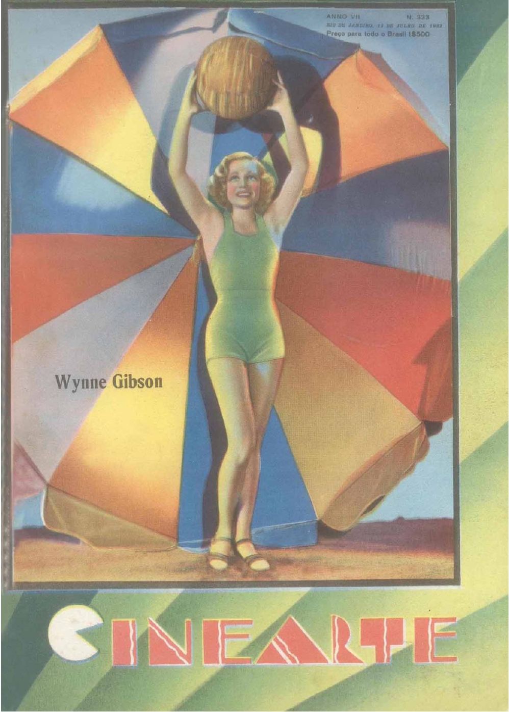 CINEARTE magazine side cover Issue 333 13 July 1932