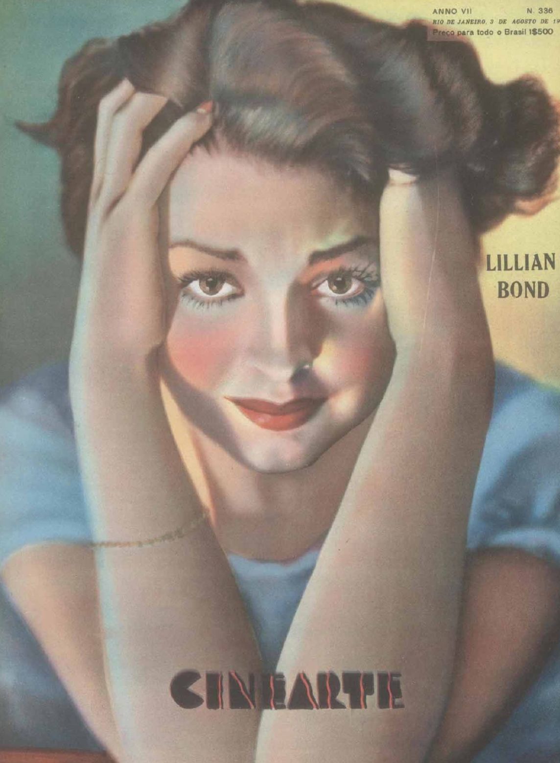 CINEARTE magazine side cover Issue 336 3 August 1932