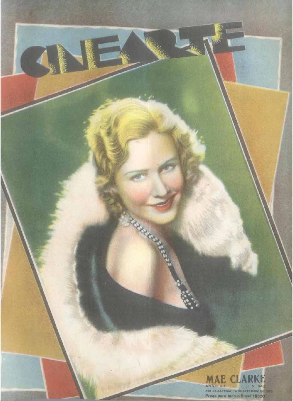 CINEARTE magazine side cover Issue 342 14 September 1932