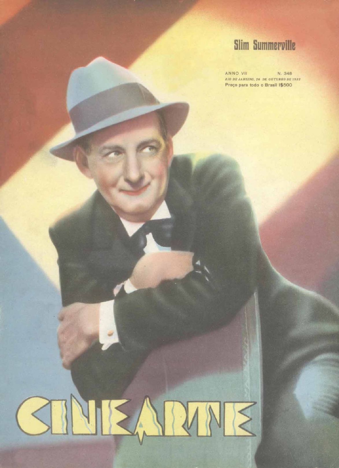 CINEARTE magazine side cover Issue 348 26 October 1932