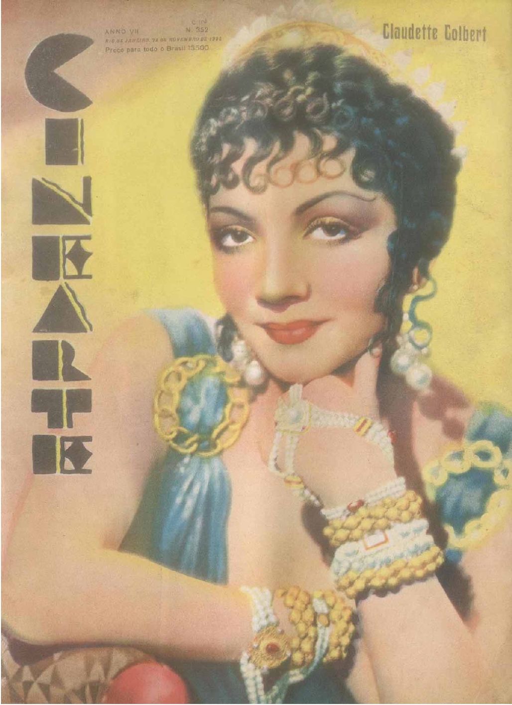 CINEARTE magazine side cover Issue 352 23 November 1932