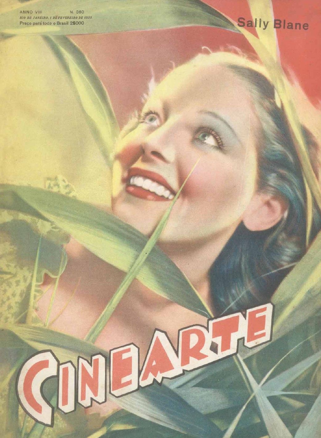 CINEARTE magazine side cover Issue 360 1 February 1933