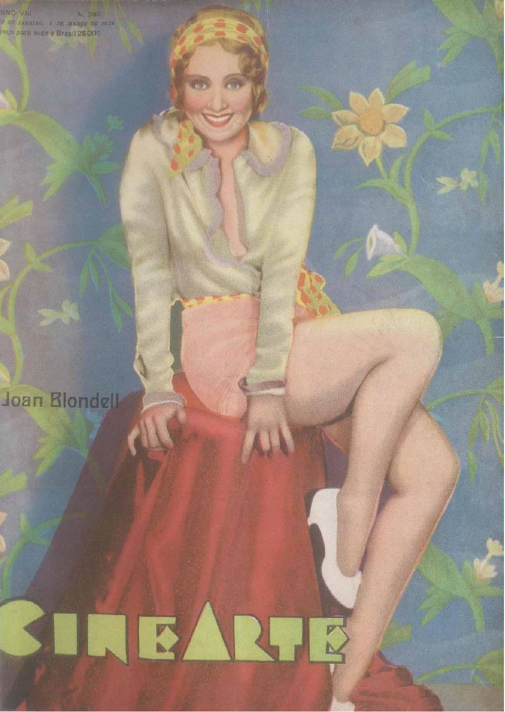 CINEARTE magazine side cover Issue 362 1 March 1933