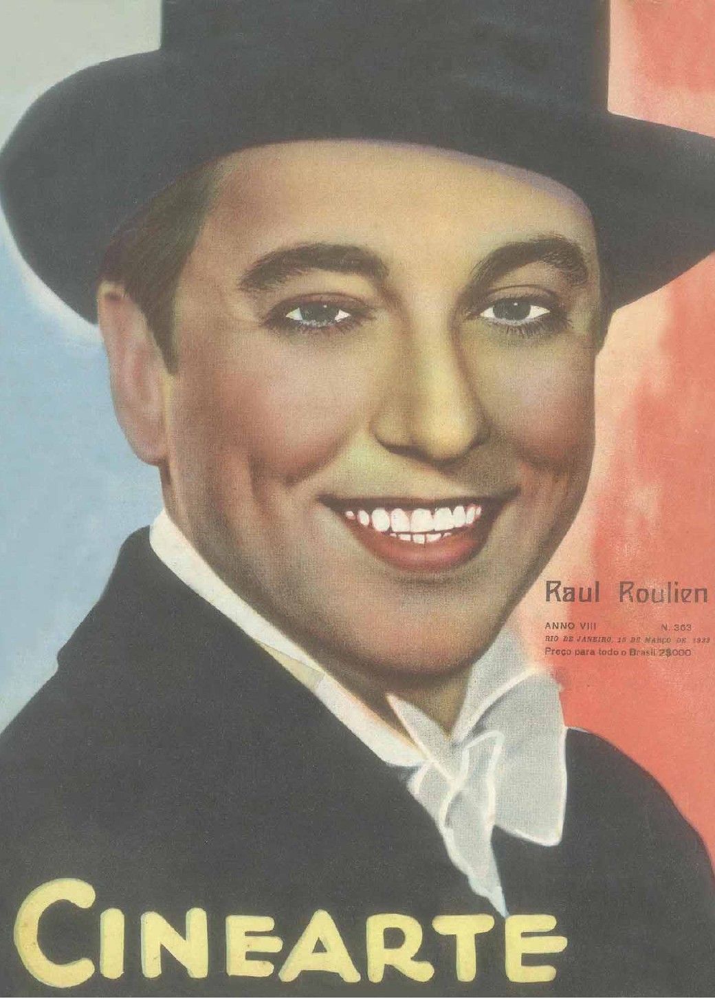 CINEARTE magazine side cover Issue 363 15 March 1933
