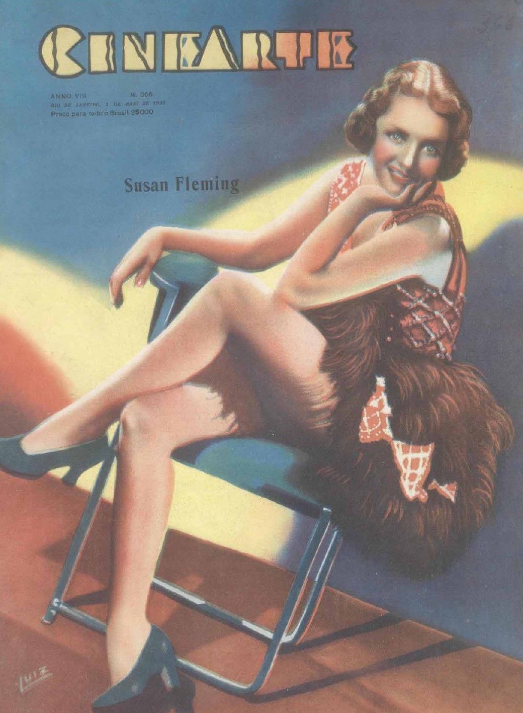 CINEARTE magazine side cover Issue 366 1 May 1933