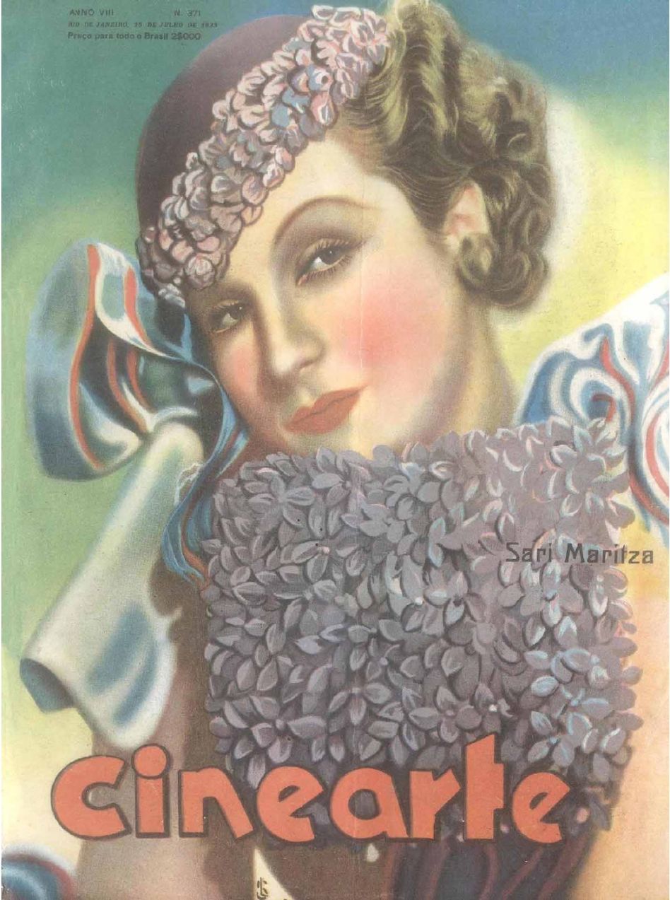 CINEARTE magazine side cover Issue 371 15 July 1933