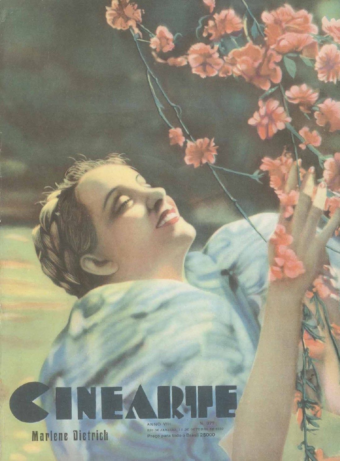 CINEARTE magazine side cover Issue 377 15 October 1933