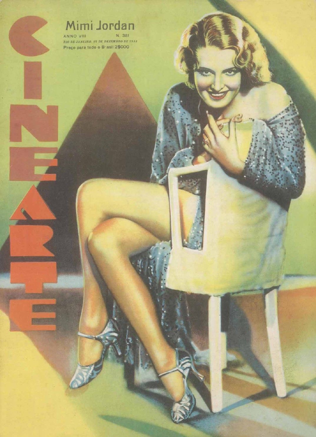 CINEARTE magazine side cover Issue 381 15 December 1933