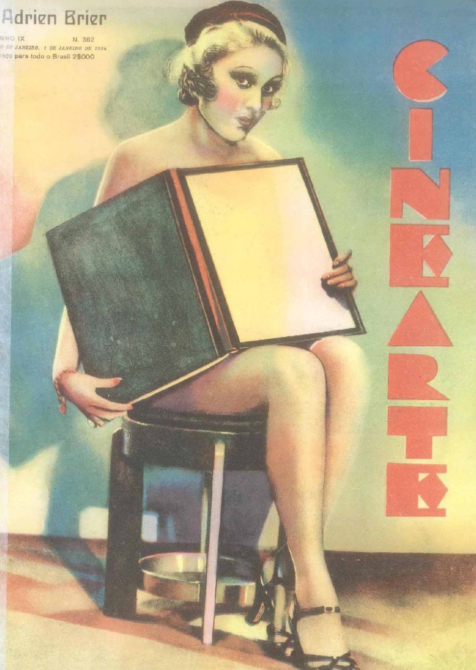 CINEARTE magazine side cover Issue 382 1 January 1934