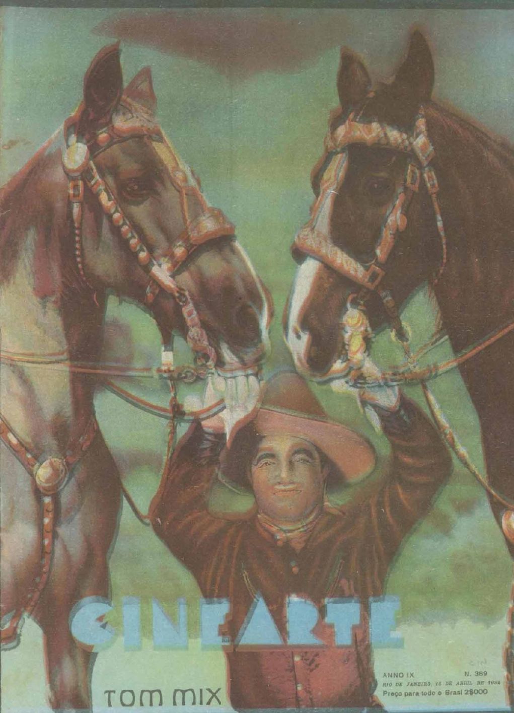 CINEARTE magazine side cover Issue 389 15 April 1934