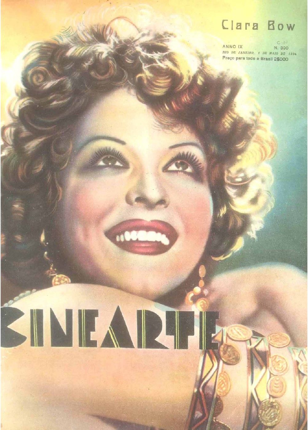 CINEARTE magazine side cover Issue 390 1 May 1934