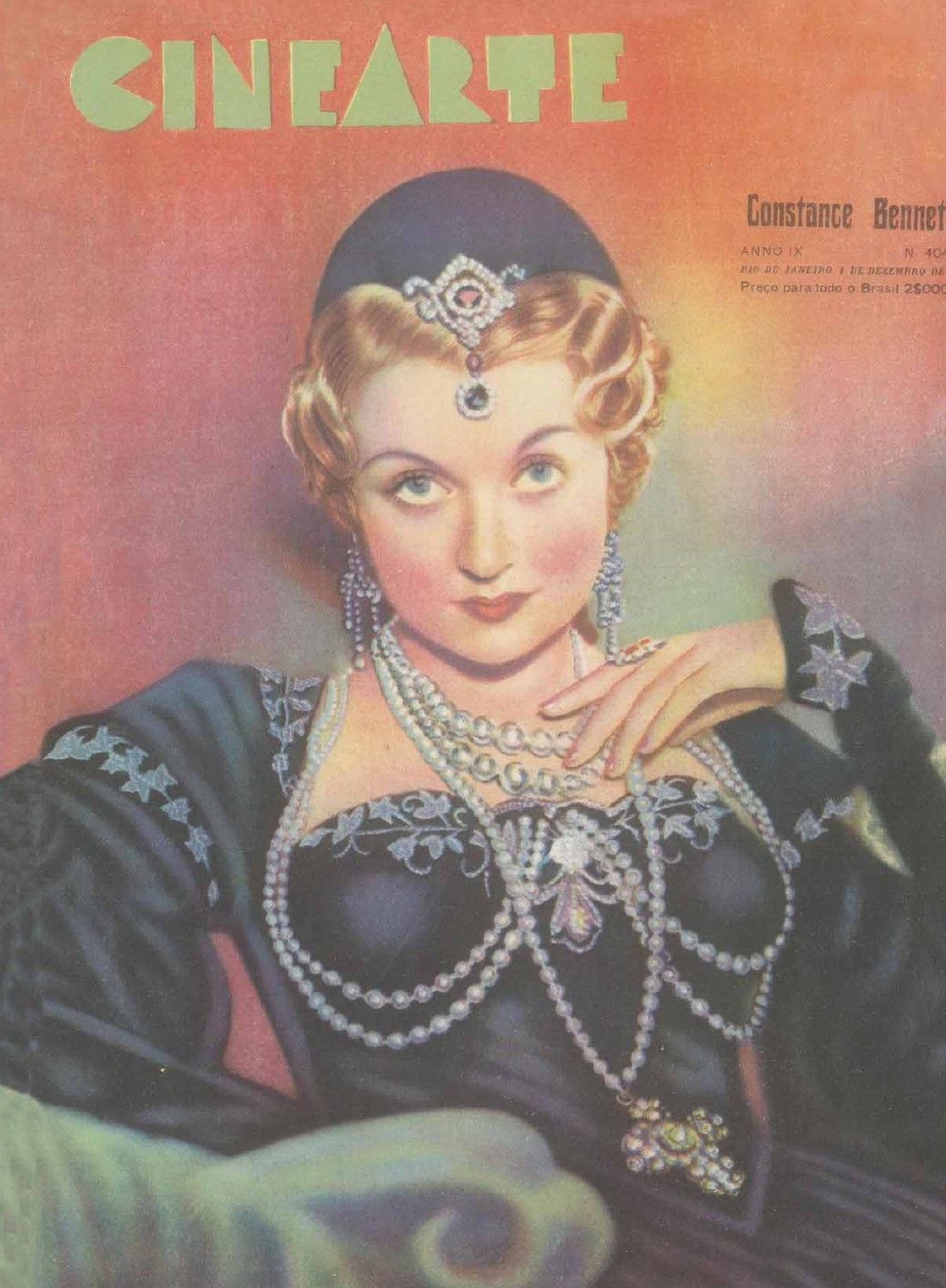 CINEARTE magazine side cover Issue 404 1 December 1934