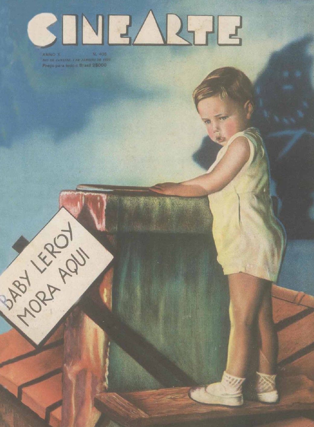 CINEARTE magazine side cover Issue 406 1 January 1935