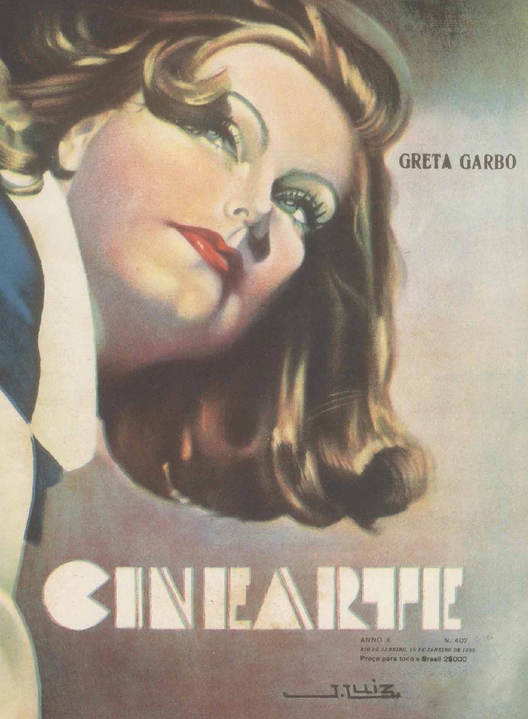 CINEARTE magazine side cover Issue 407 15 January 1935