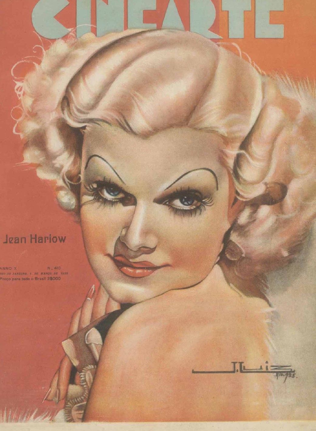 CINEARTE magazine side cover Issue 410 1 March 1935