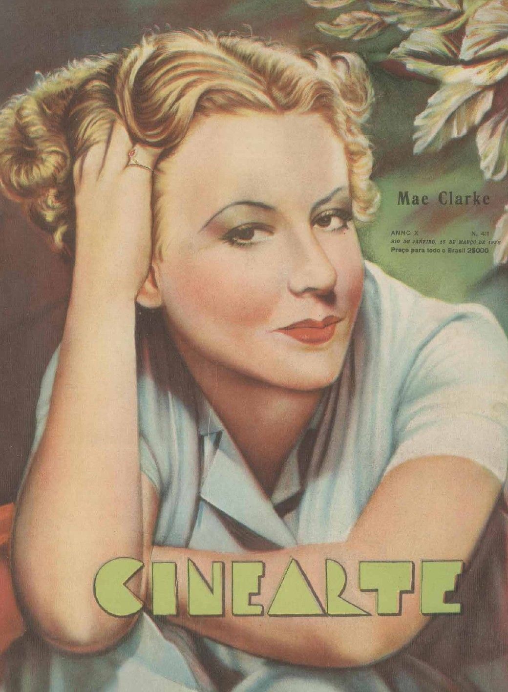 CINEARTE magazine side cover Issue 411 15 March 1935