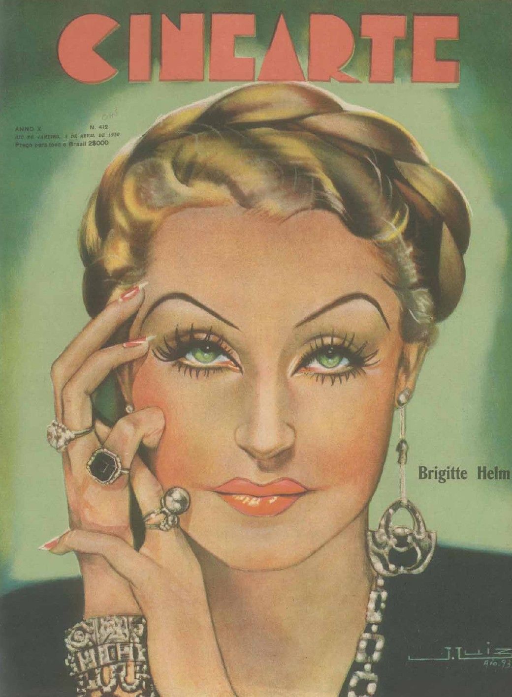 CINEARTE magazine side cover Issue 412 1 April 1935
