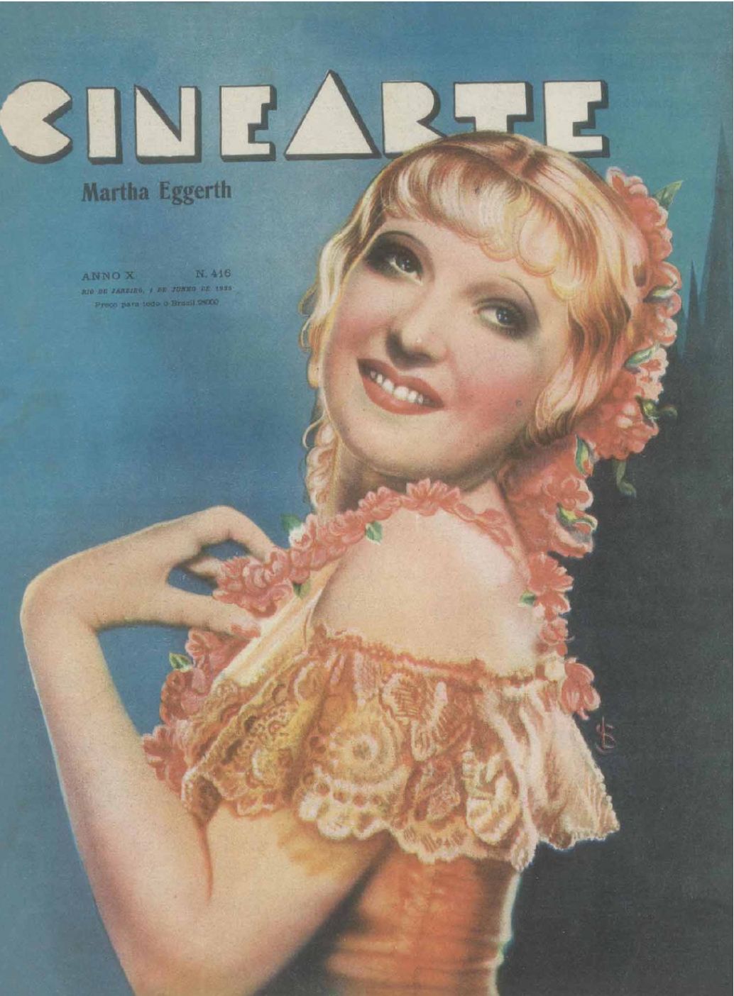 CINEARTE magazine side cover Issue 416 1 June 1935