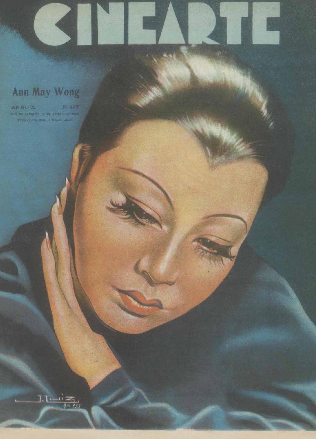 CINEARTE magazine side cover Issue 417 15 June 1935