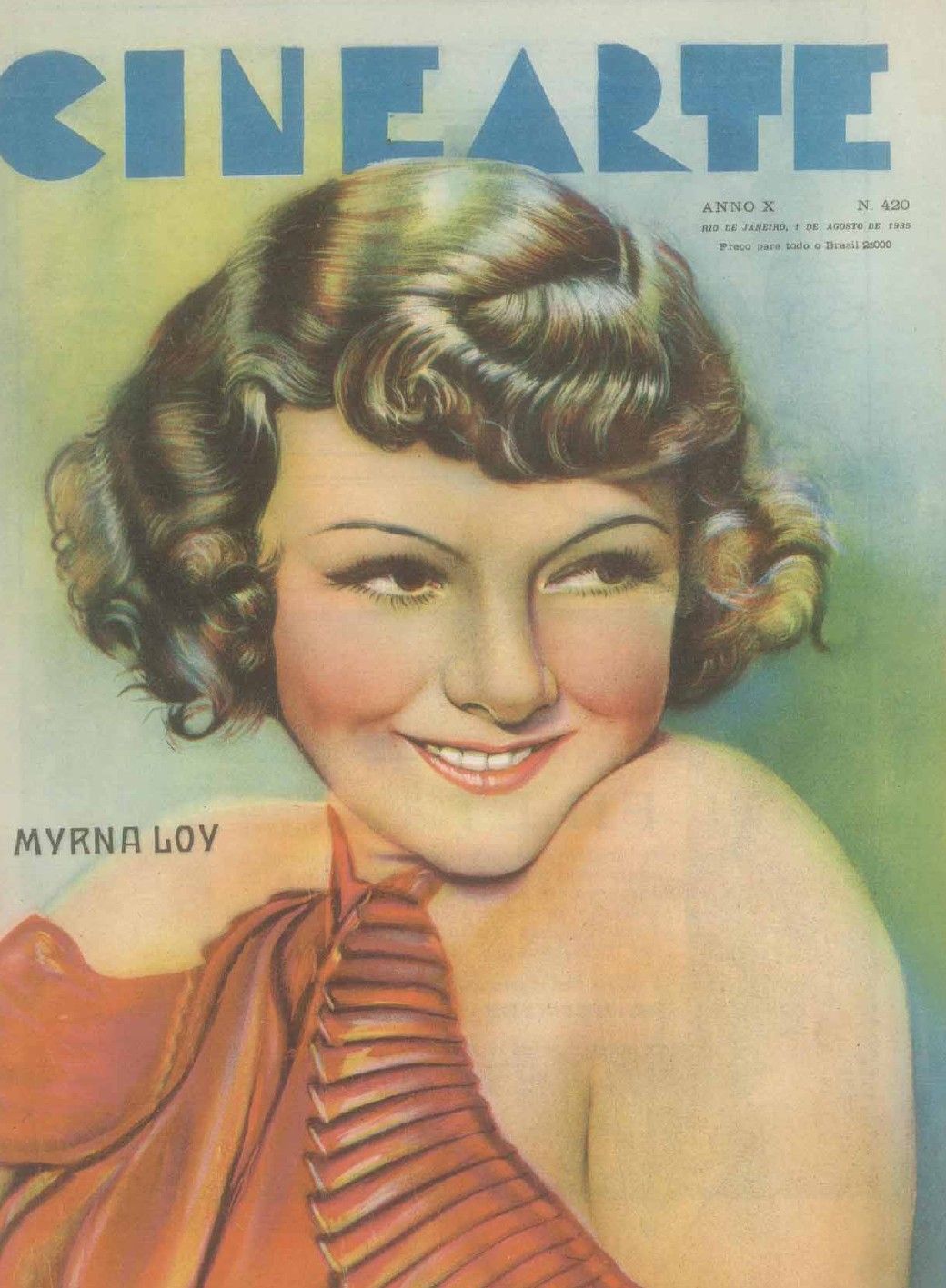 CINEARTE magazine side cover Issue 420 1 August 1935