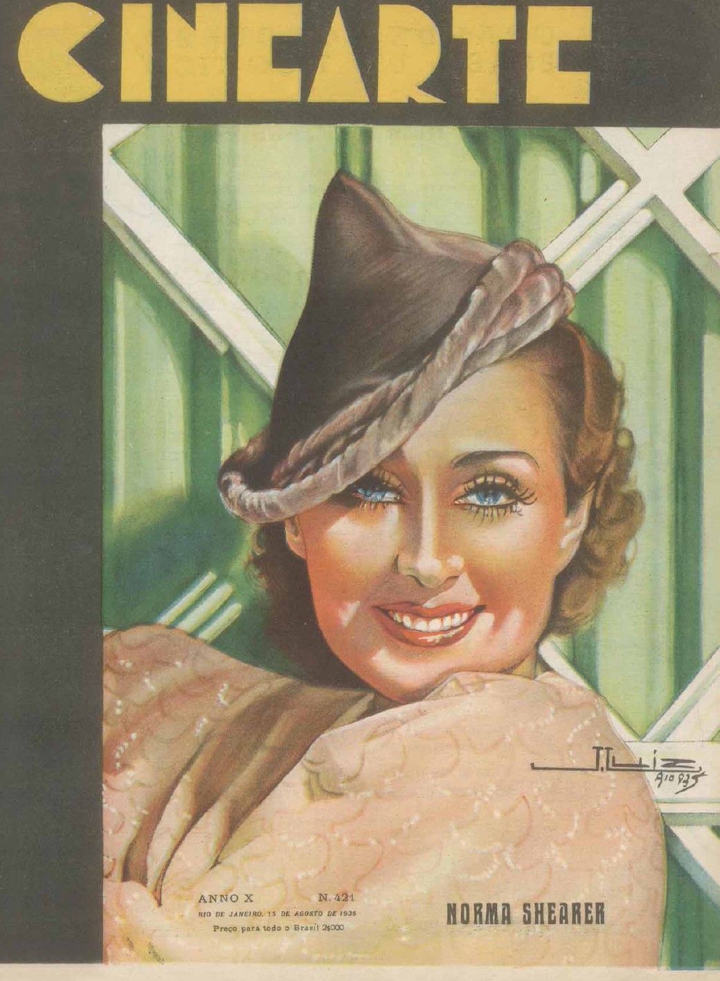 CINEARTE magazine side cover Issue 421 15 August 1935