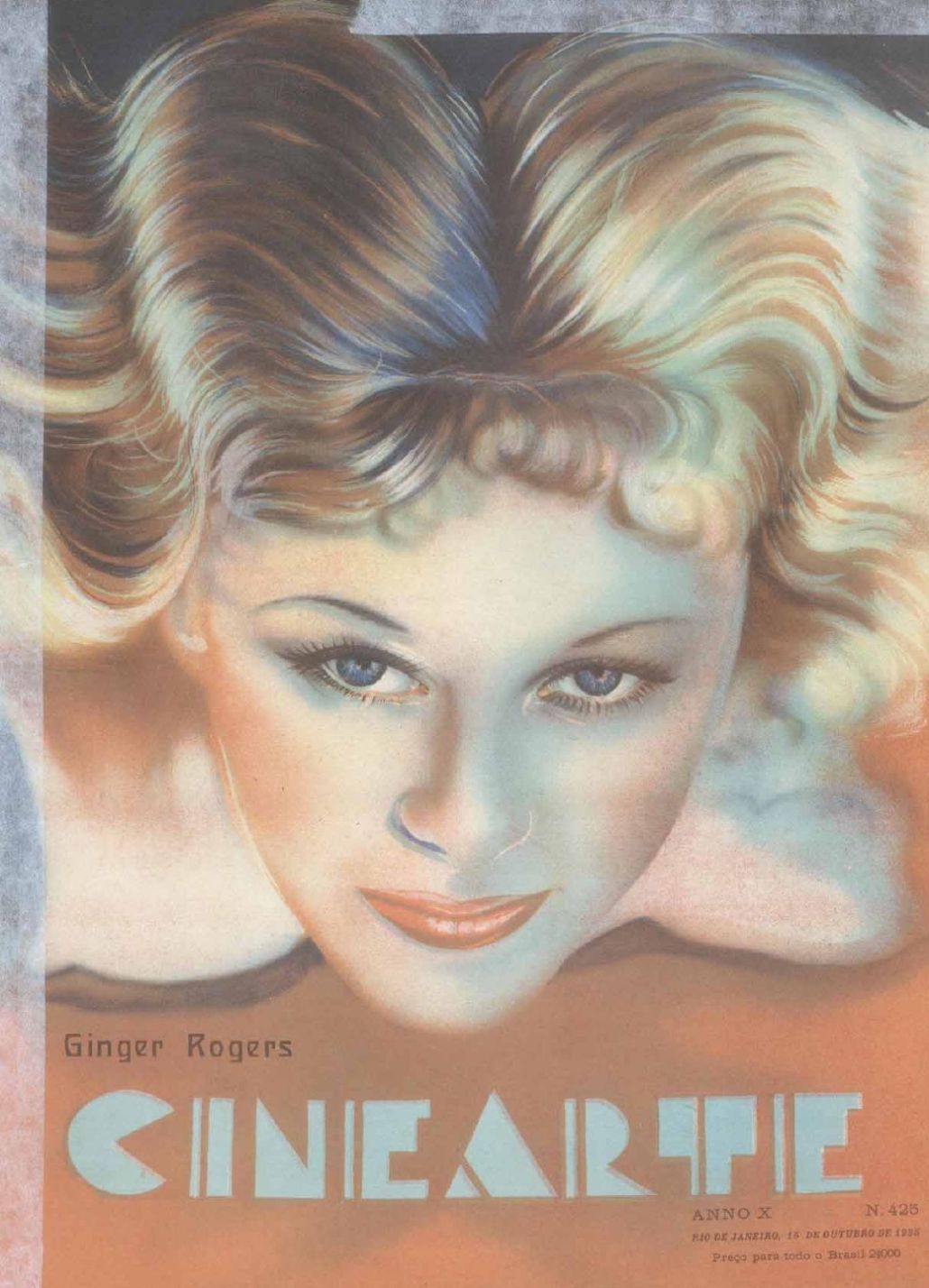 CINEARTE magazine side cover Issue 425 15 October 1935