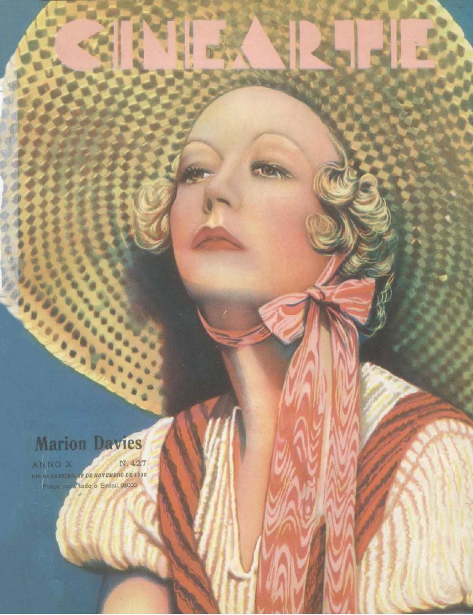 CINEARTE magazine side cover Issue 427 15 November 1935