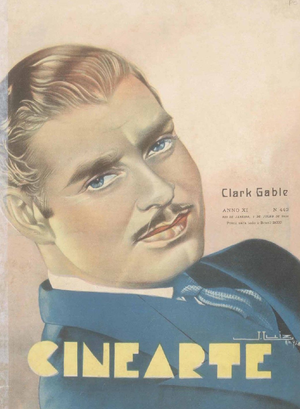 CINEARTE magazine side cover Issue 442 1 July 1936