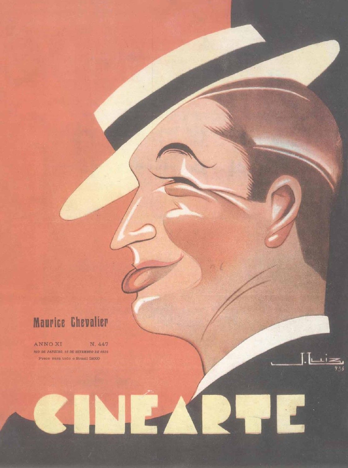 CINEARTE magazine side cover Issue 447 15 September 1936
