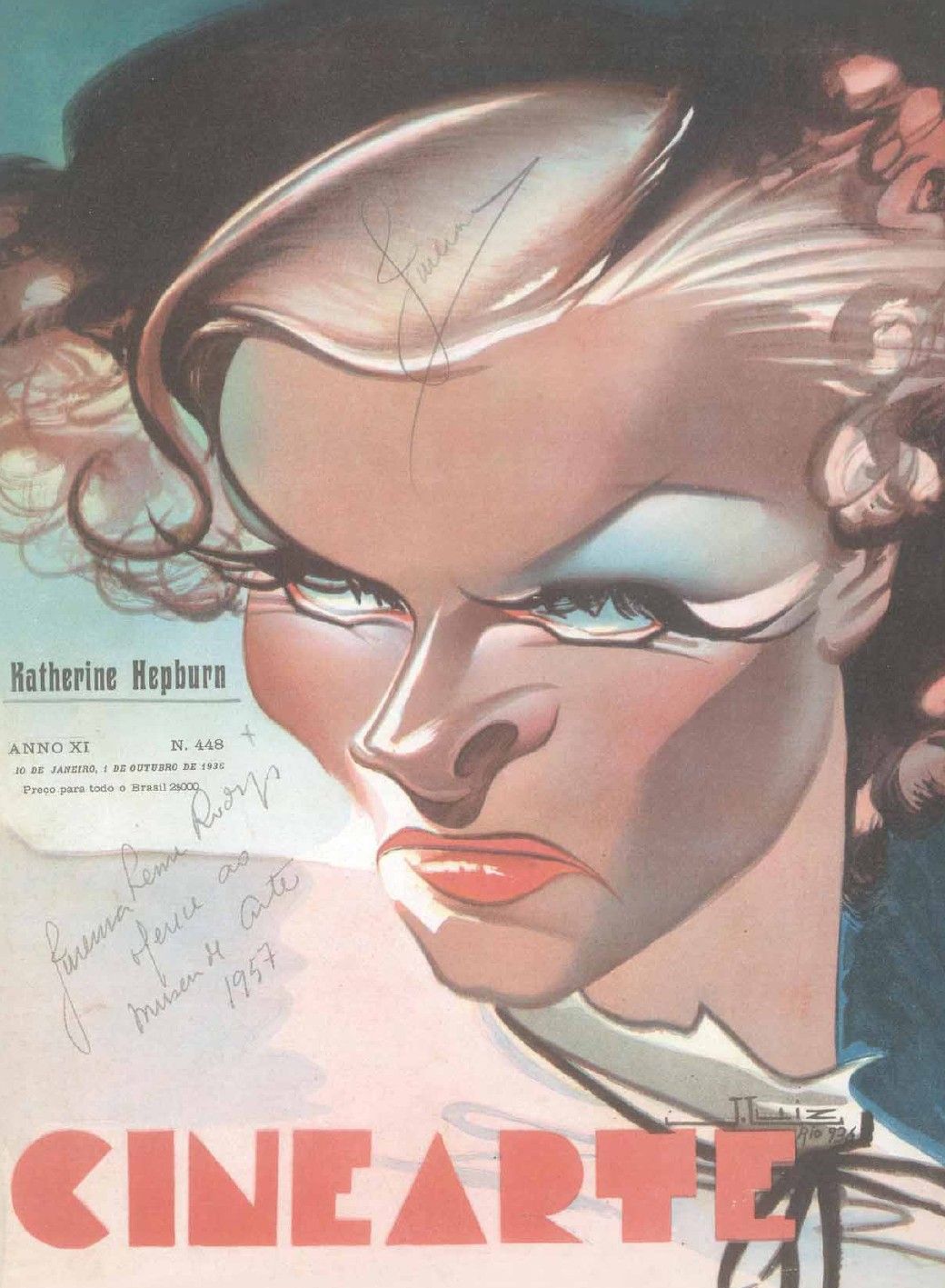 CINEARTE magazine side cover Issue 448 1 October 1936