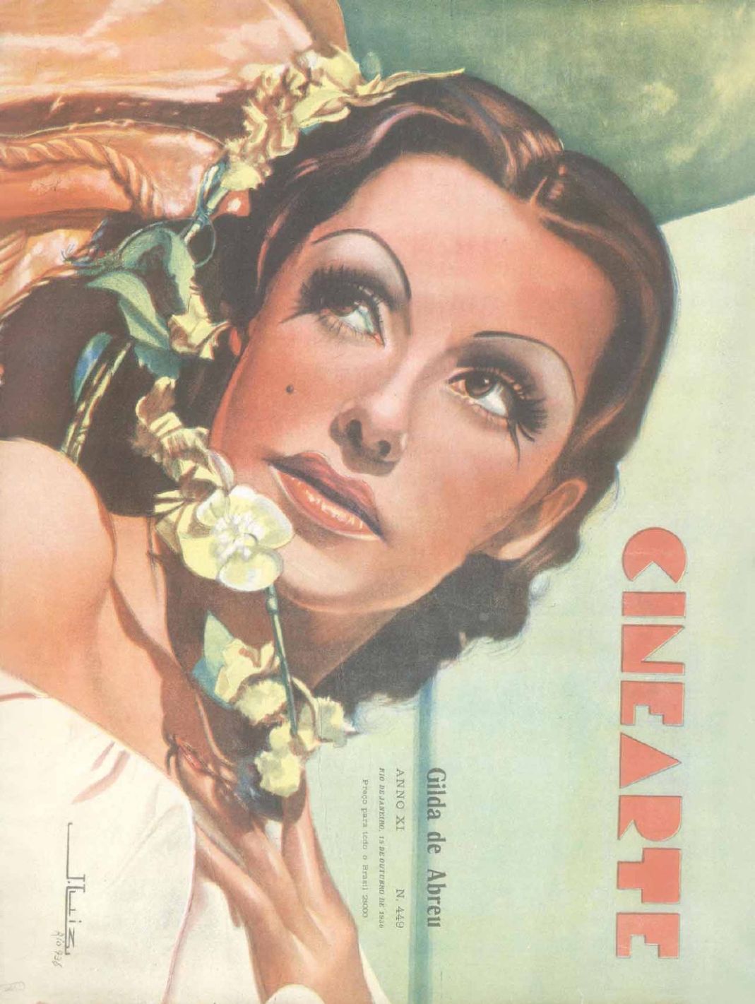 CINEARTE magazine side cover Issue 449 15 October 1936