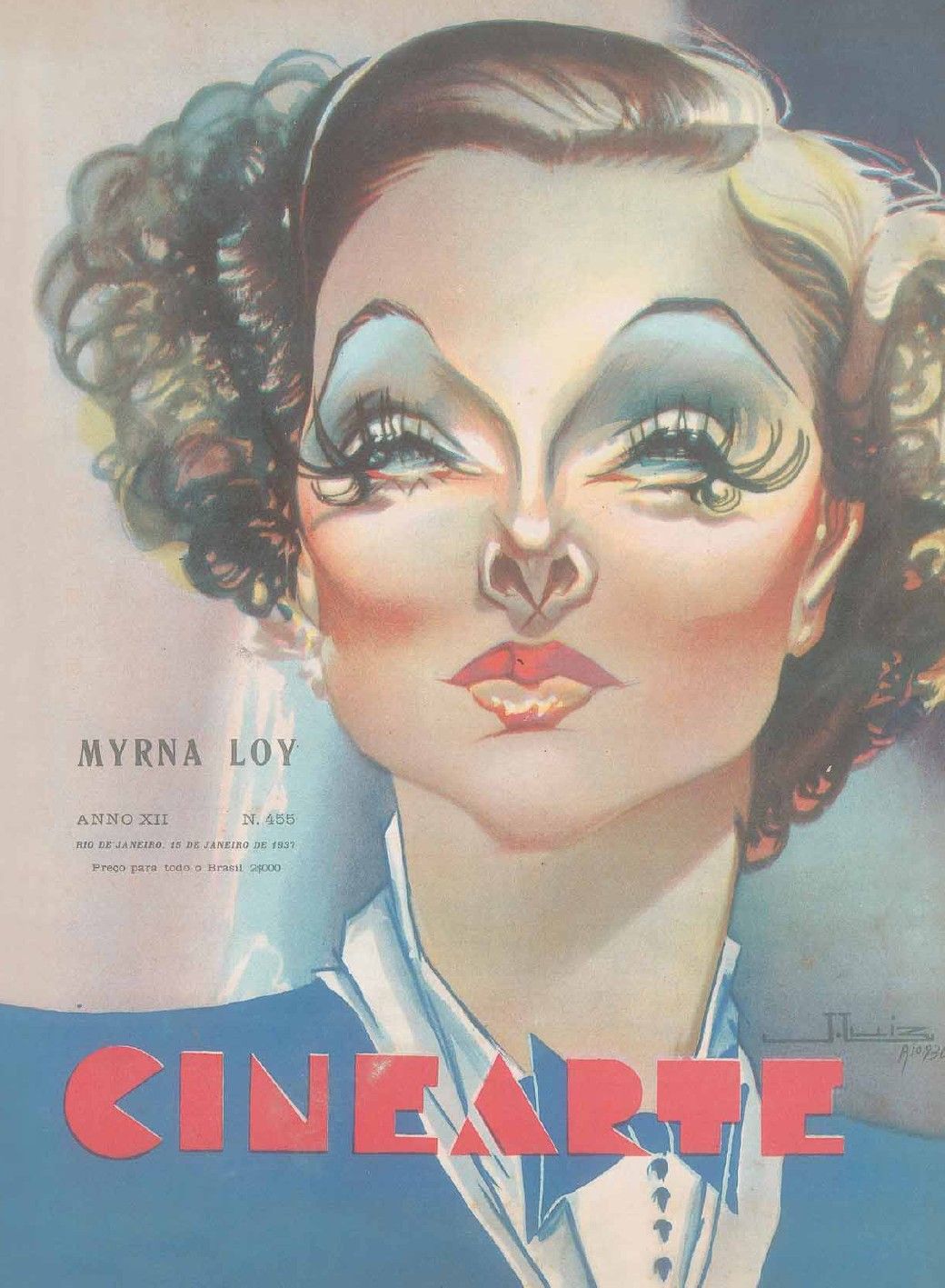 CINEARTE magazine side cover Issue 455 15 January 1937