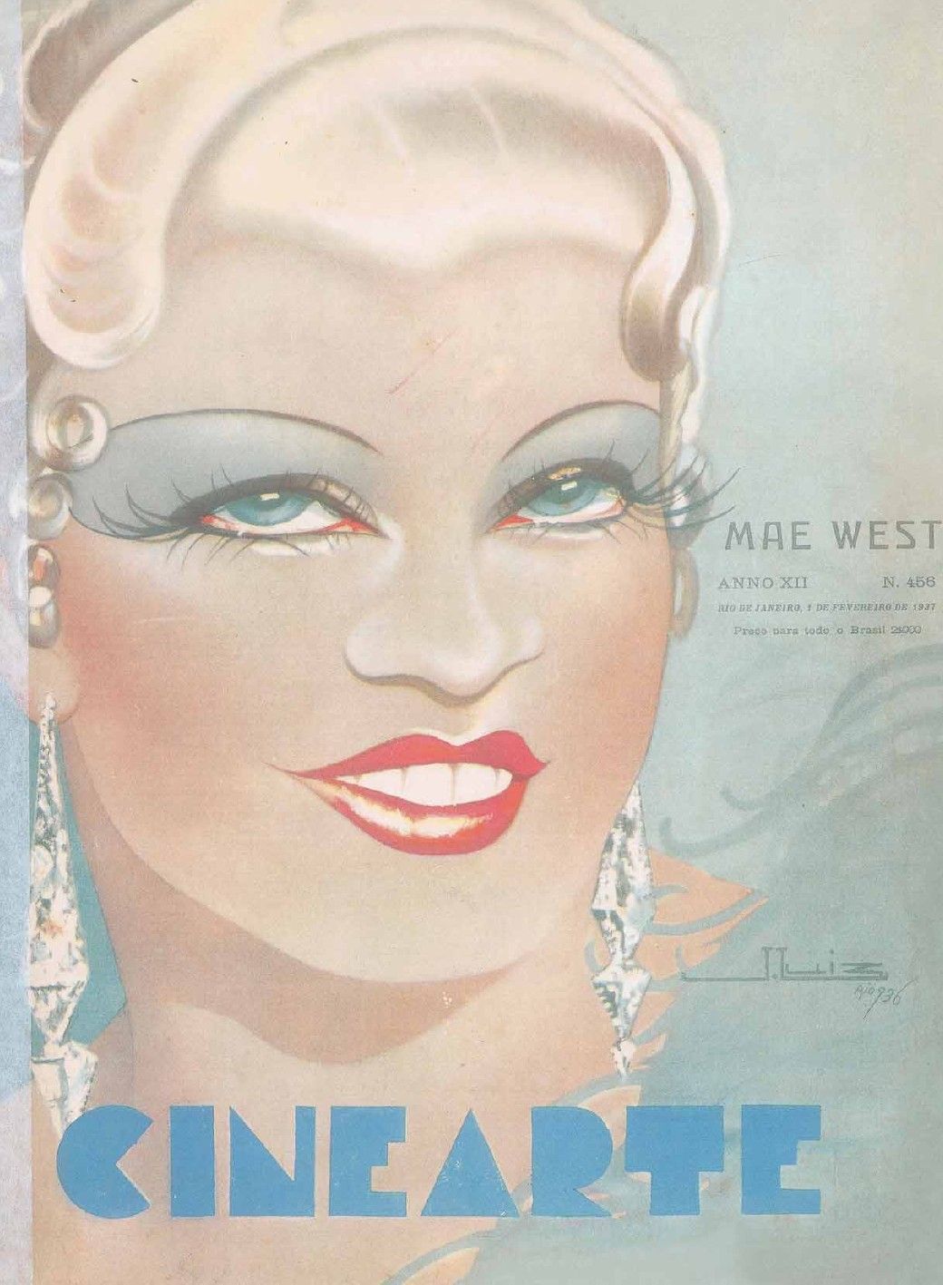 CINEARTE magazine side cover Issue 456 1 February 1937