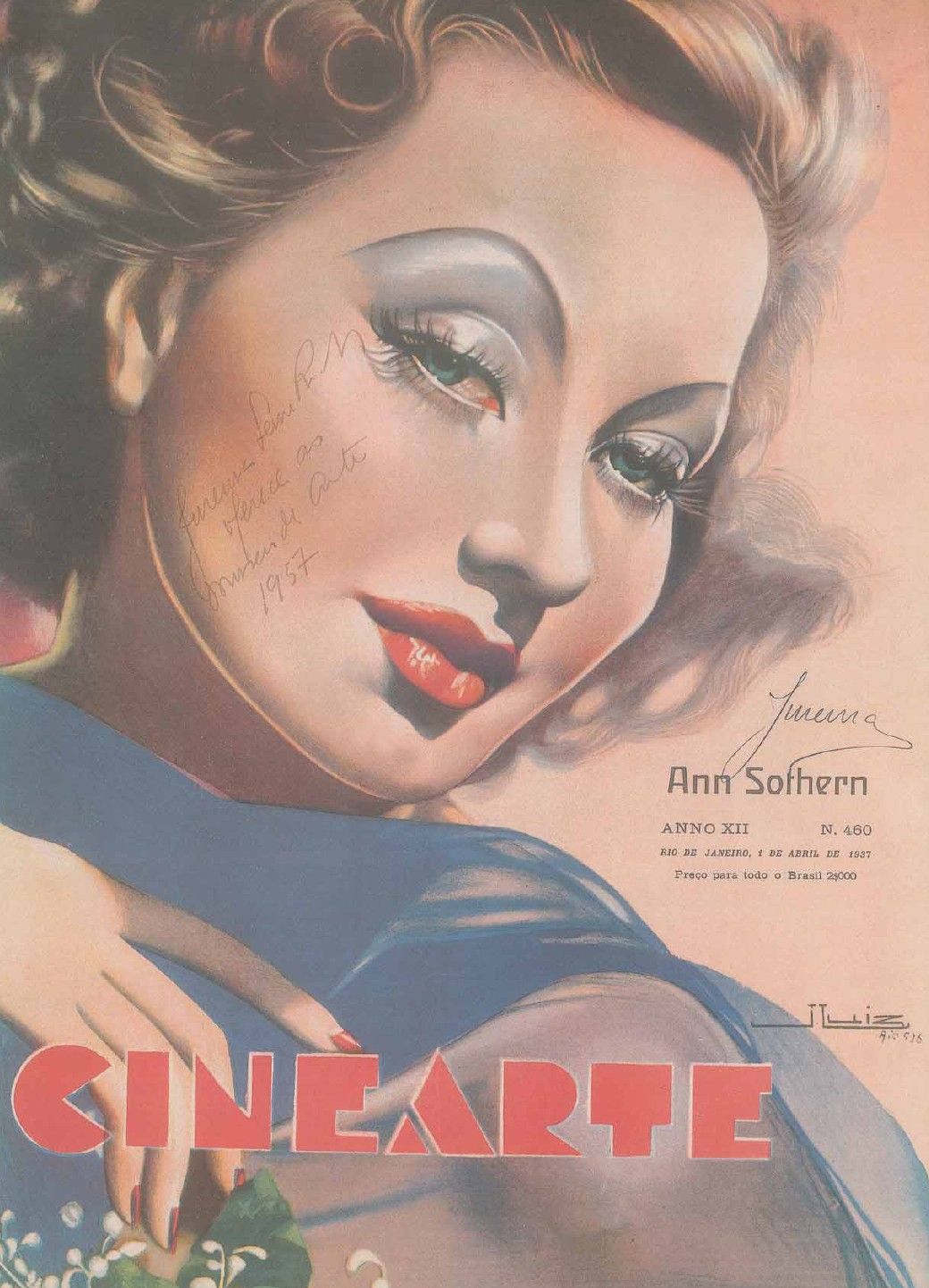CINEARTE magazine side cover Issue 460 1 April 1937