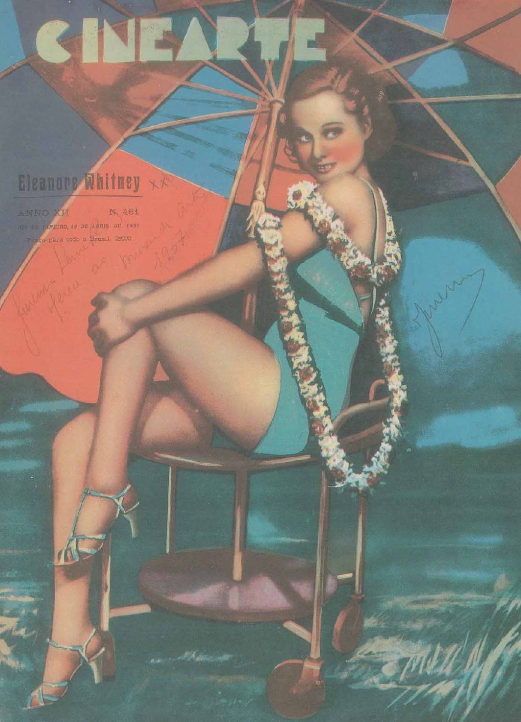 CINEARTE magazine side cover Issue 461 15 April 1937