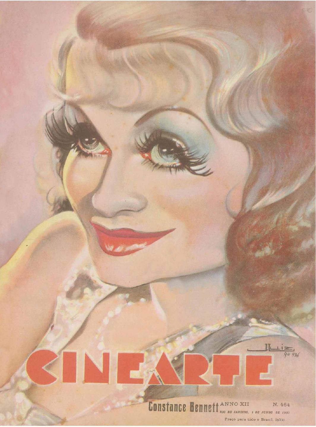 CINEARTE magazine side cover Issue 464 1 June 1937