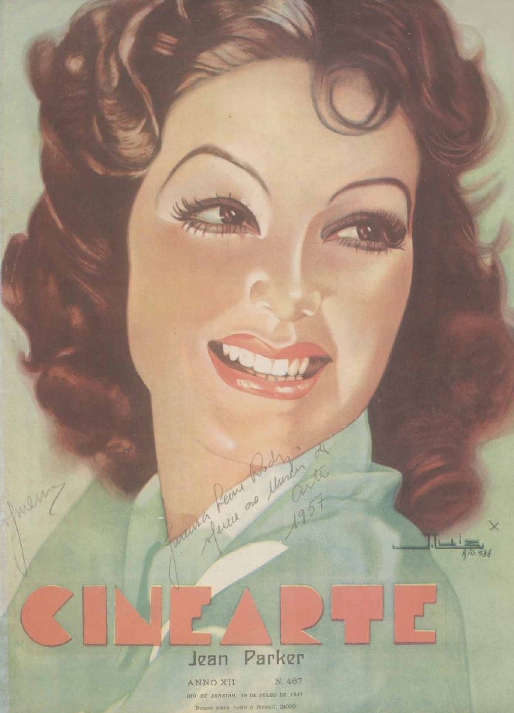 CINEARTE magazine side cover Issue 467 15 July 1937