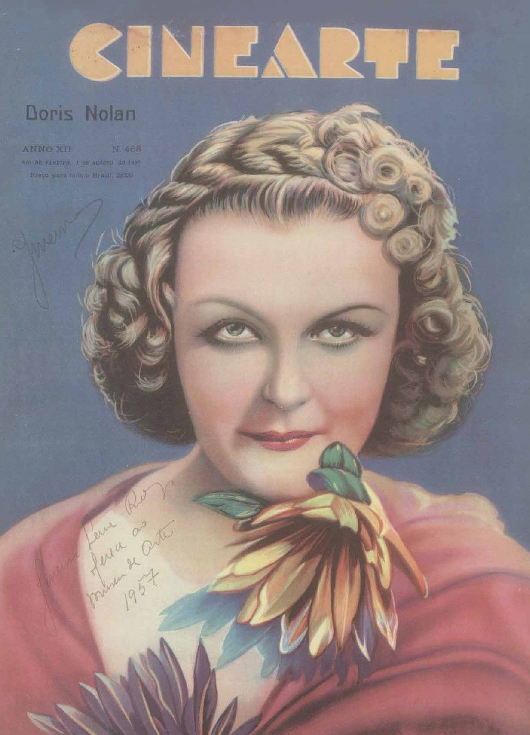 CINEARTE magazine side cover Issue 468 1 August 1937