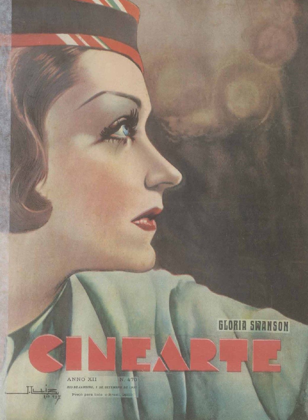 CINEARTE magazine side cover Issue 470 1 September 1937