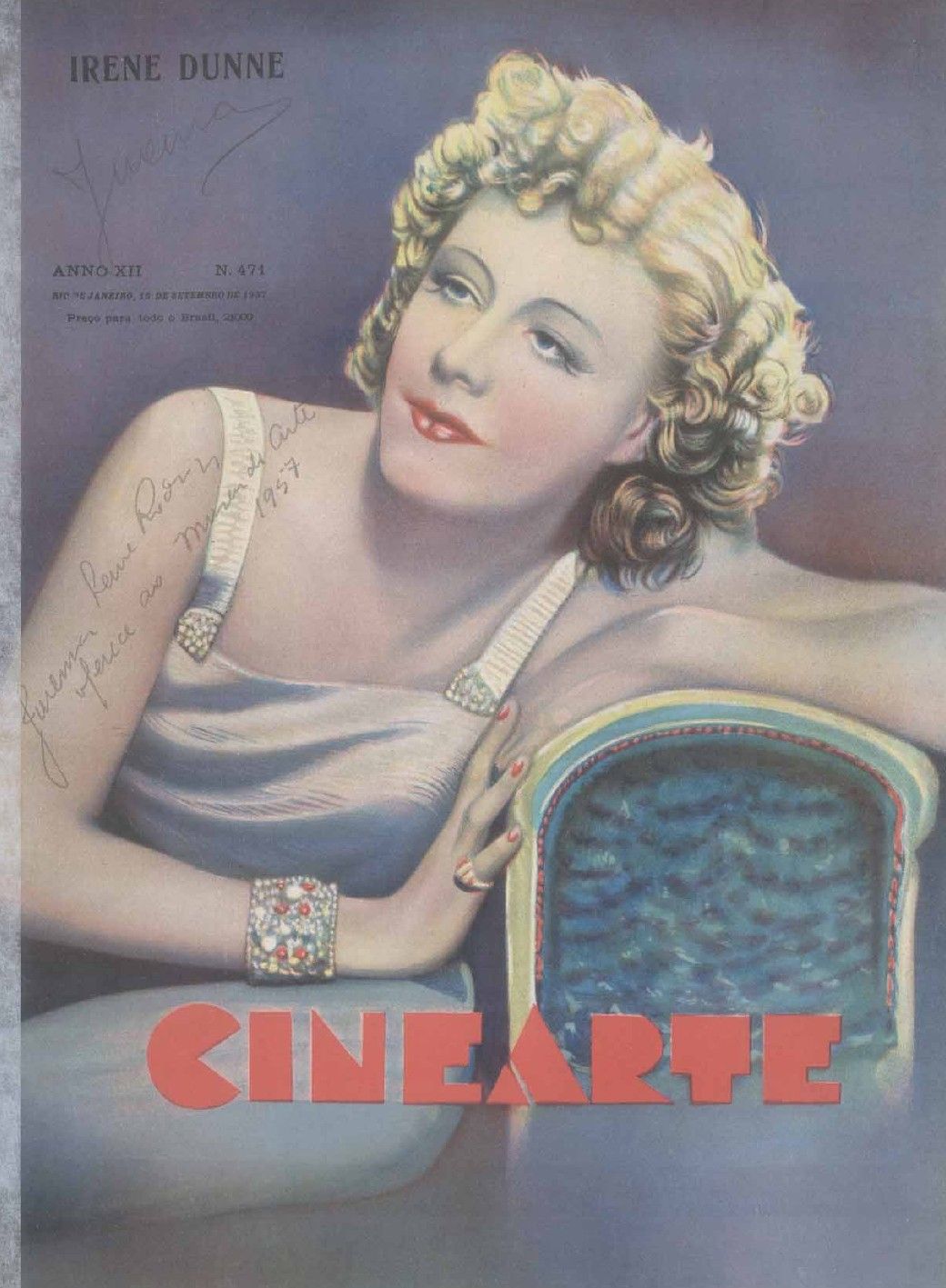 CINEARTE magazine side cover Issue 471 15 September 1937