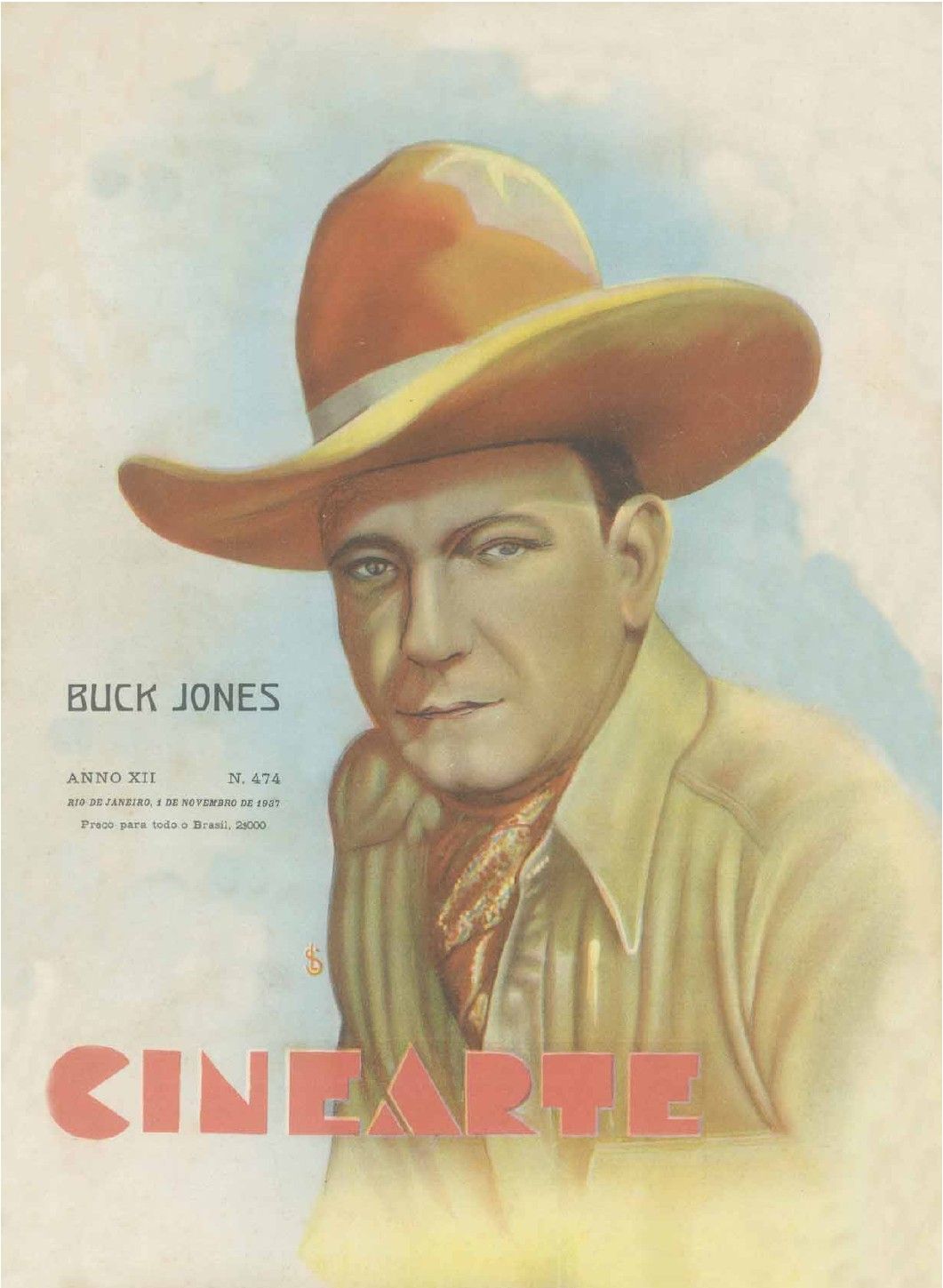 CINEARTE magazine side cover Issue 474 1 November 1937