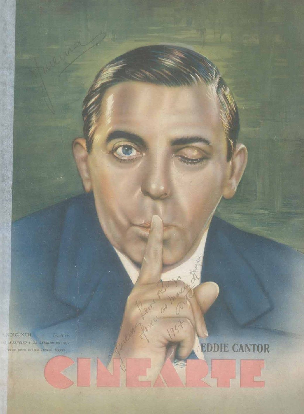 CINEARTE magazine side cover Issue 478 1 January 1938