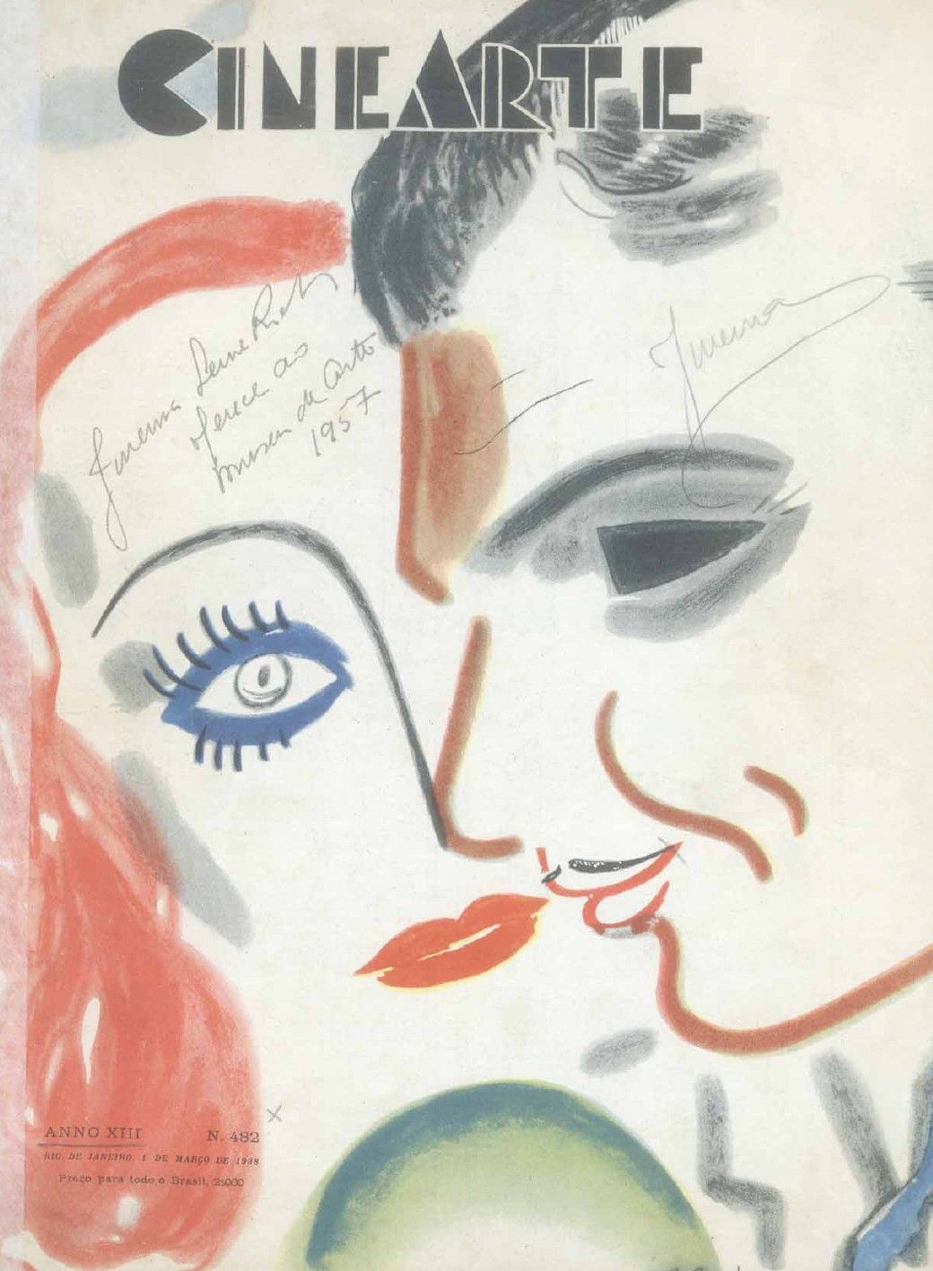 CINEARTE magazine side cover Issue 482 1 March 1938