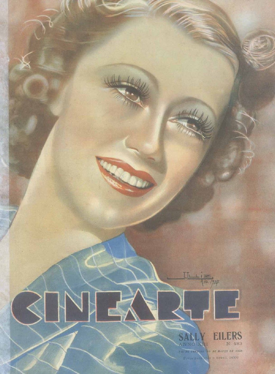 CINEARTE magazine side cover Issue 483 15 March 1938