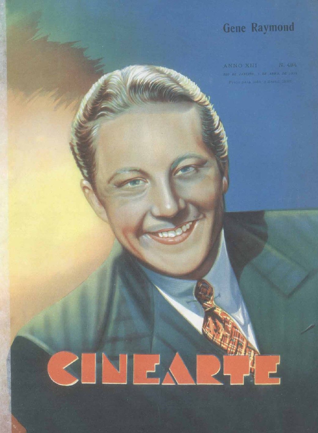 CINEARTE magazine side cover Issue 484 1 April 1938