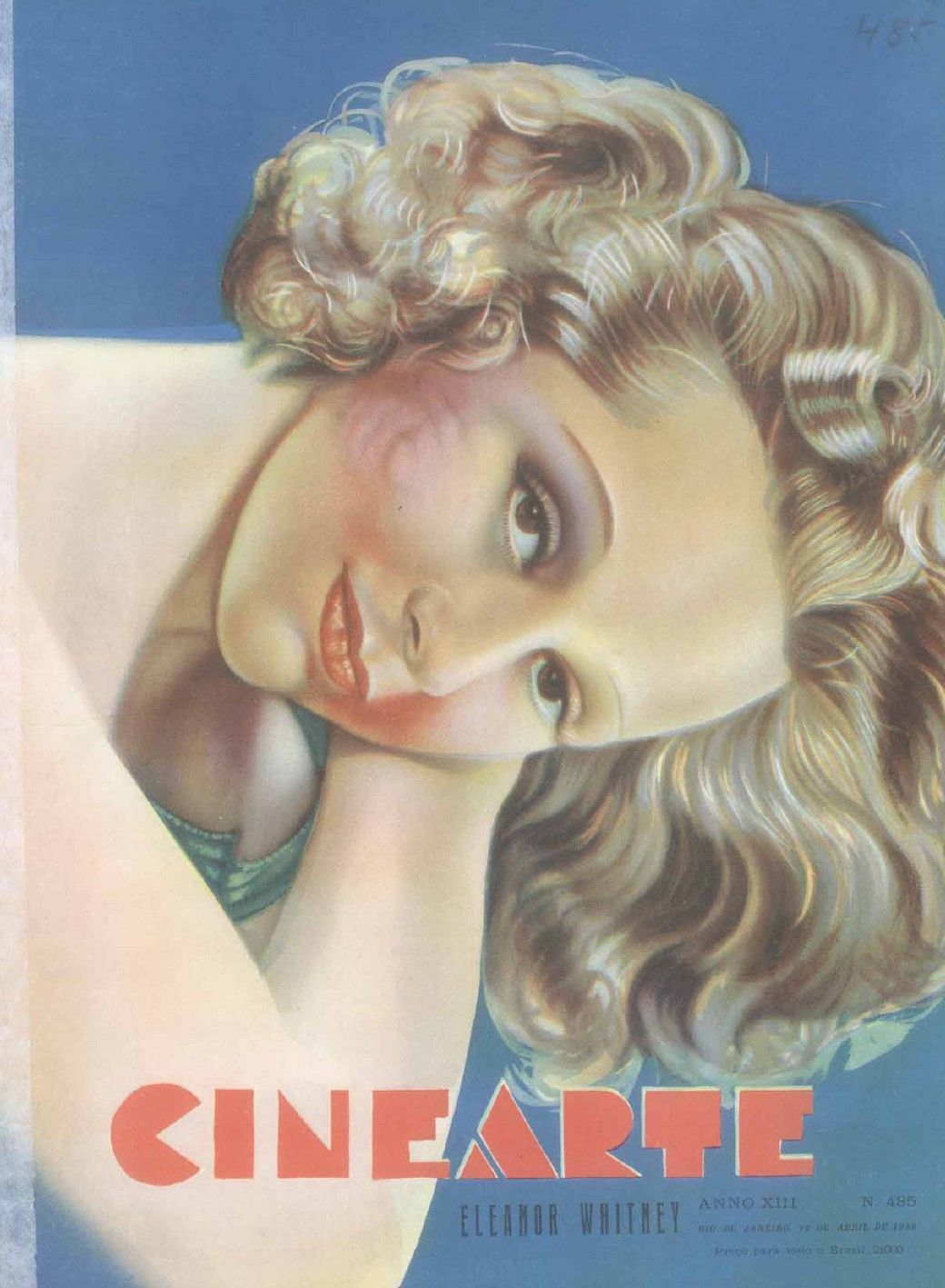 CINEARTE magazine side cover Issue 485 15 April 1938